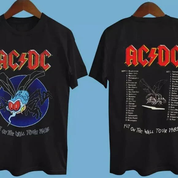 ACDC Fly On The Wall Tour 1985 Tshirt - Picture 1 of 5